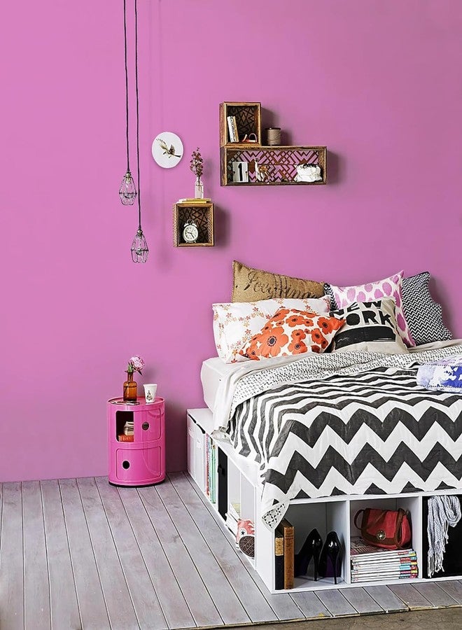 LIVECOOL ورق لاصق غير لامع من لايف كول، ورق حائط مزخرف ذاتي اللصق، ورق حائط قابل للإزالة للخزائن والأرفف وبطانات الأدراج والأثاث (24 × 48 بوصة، وردي غير لامع) - Image 5